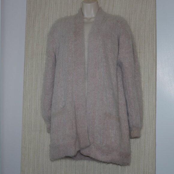 Scorpion Beige Angora Blend Open Cardigan Jacket Size:One Size - Picture 1 of 8